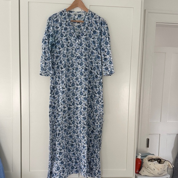 Roller Rabbit | Dresses | Roller Rabbit Kurta Caftan Dress Floral Blue ...